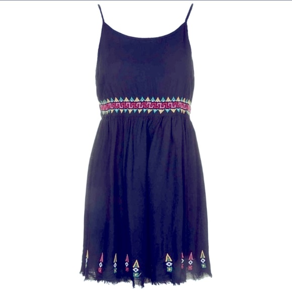 💯✅ AUTHENTIC TOPSHOP EMBROIDER ROMPER FRAYED TRIM - Picture 8 of 10